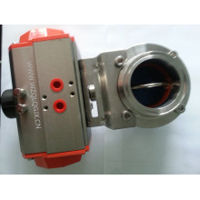 Stainless Steel Pneumatic Sanitary Clamped Butterfly Valve